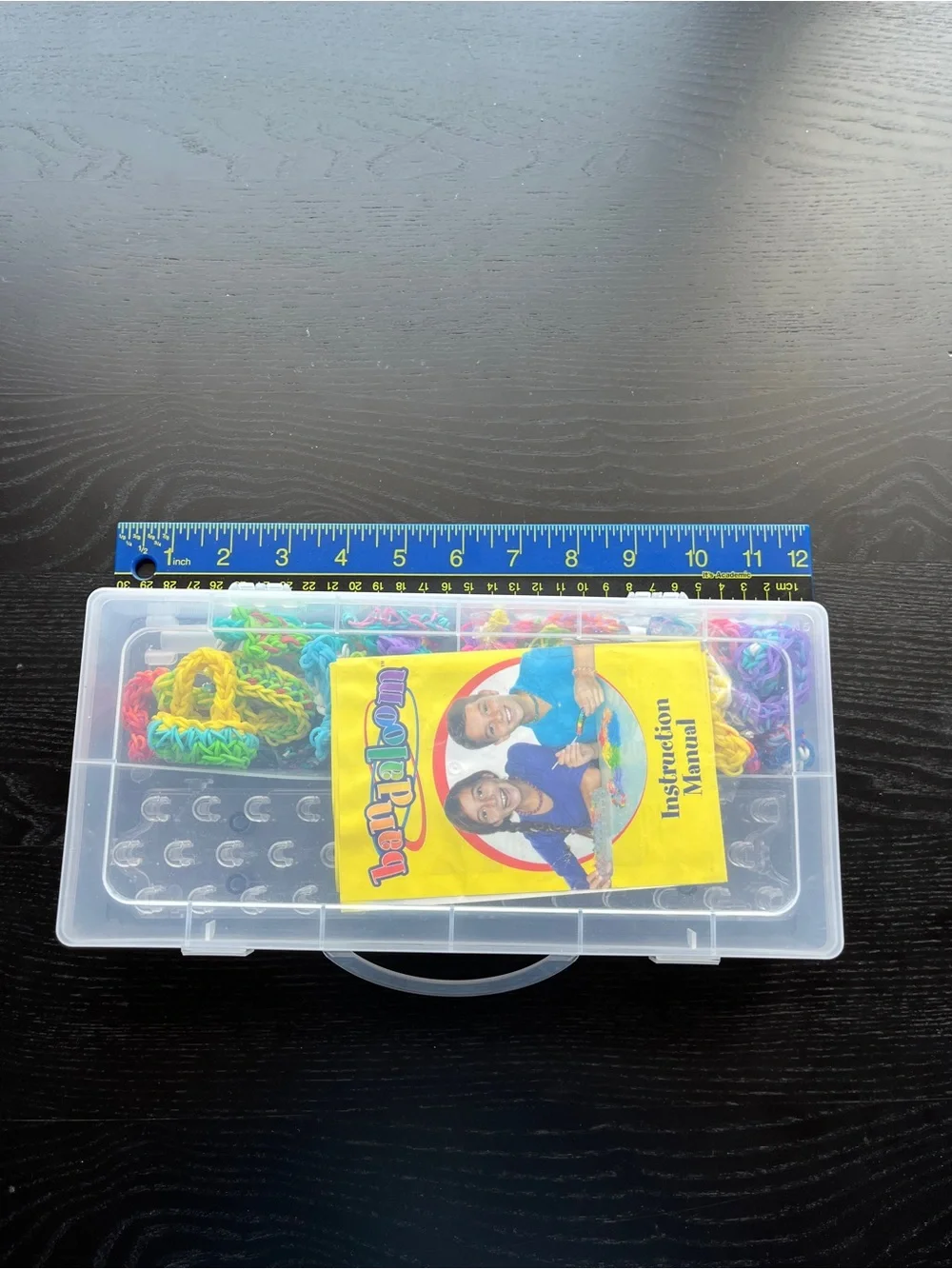Bandaloom Rubber Band Bracelet Making Kit Craft Set Organizer & Instructions